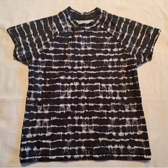 Athleta Girl girls size Large or 14 swim rash guard short sleeve EUC - Picture 1 of 3